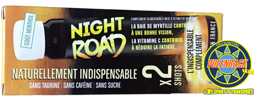 NIGHT ROAD : concentré naturel d’énergie (2 packs de 2 shots)